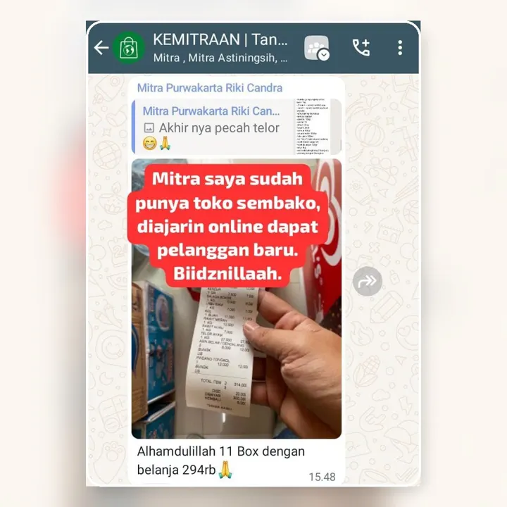 Toko sembako dapat pelanggan baru